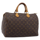 LOUIS VUITTON Monogram Speedy 35 Hand Bag M41524 LV Auth 201441-1