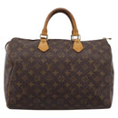 LOUIS VUITTON Monogram Speedy 35 Hand Bag M41524 LV Auth 201441-13