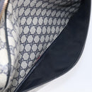 GUCCI GG Supreme Sherry Line Shoulder Bag PVC Navy Gold Auth 201446-20