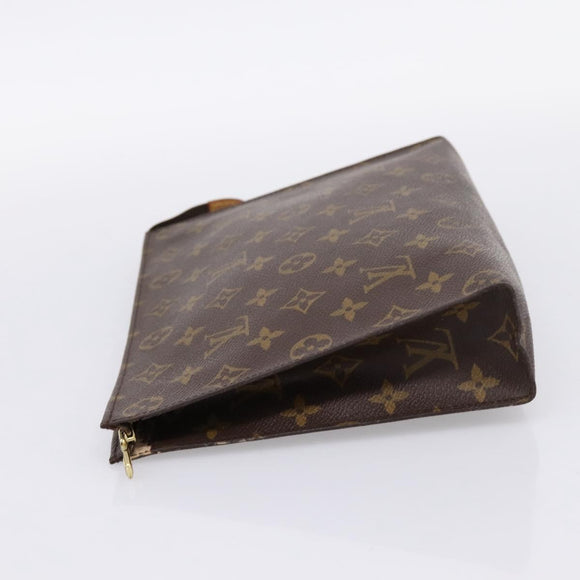 LOUIS VUITTON Monogram Poche Toilette 26 Pouch M47542 LV Auth 201448