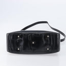 GUCCI Hand Bag Patent Leather 2way Black Silver 000 1013 0504 Auth 201452-5