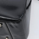 GUCCI Hand Bag Patent Leather 2way Black Silver 000 1013 0504 Auth 201452-17