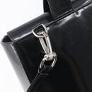 GUCCI Hand Bag Patent Leather 2way Black Silver 000 1013 0504 Auth 201452-19