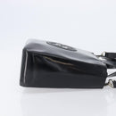 GUCCI Hand Bag Patent Leather 2way Black Silver 000 1013 0504 Auth 201452-3