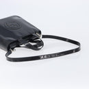 GUCCI Hand Bag Patent Leather 2way Black Silver 000 1013 0504 Auth 201452-8