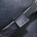 CELINE Macadam Canvas Vanity Hand Bag PVC Leather Black Gold Auth 201453A-22