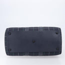 Burberrys Nova Check Boston Bag Canvas Navy Gold Auth 201462A-5
