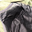 PRADA Tote Bag Nylon Khaki Silver Auth 201463-18