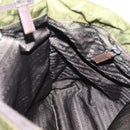 PRADA Tote Bag Nylon Khaki Silver Auth 201463-19
