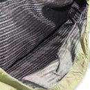 PRADA Tote Bag Nylon Khaki Silver Auth 201463-24