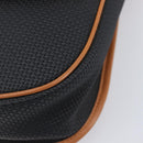 SAINT LAURENT Shoulder Bag PVC Canvas Black Gold Auth 201465-15