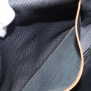 SAINT LAURENT Shoulder Bag PVC Canvas Black Gold Auth 201465-26