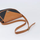 SAINT LAURENT Shoulder Bag PVC Canvas Black Gold Auth 201465-7