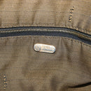 FENDI Zucca Canvas Vanity Hand Bag Black Brown Auth 201467-18