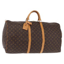 LOUIS VUITTON Monogram Keepall 60 Boston Bag M41422 LV Auth 201471V-1