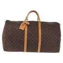 LOUIS VUITTON Monogram Keepall 60 Boston Bag M41422 LV Auth 201471V-13