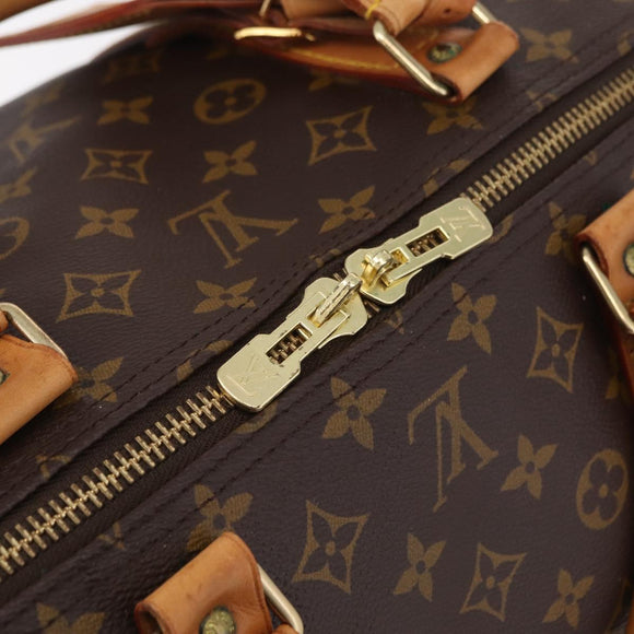 LOUIS VUITTON Monogram Keepall 60 Boston Bag M41422 LV Auth 201471V