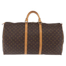 LOUIS VUITTON Monogram Keepall 60 Boston Bag M41422 LV Auth 201471V-2