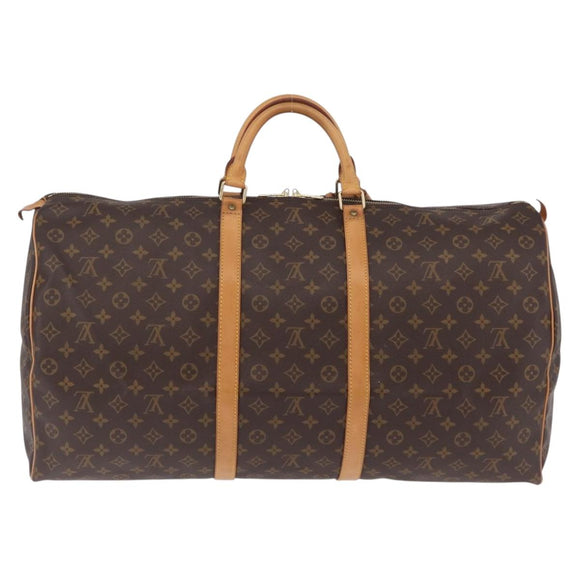 LOUIS VUITTON Monogram Keepall 60 Boston Bag M41422 LV Auth 201471V