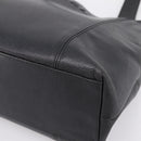 CHANEL Tote Bag Caviar Skin Black Silver CC Auth 201476-14