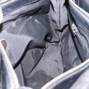 CHANEL Tote Bag Caviar Skin Black Silver CC Auth 201476-20