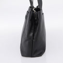 CHANEL Tote Bag Caviar Skin Black Silver CC Auth 201476-4