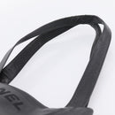 CHANEL Tote Bag Caviar Skin Black Silver CC Auth 201476-9