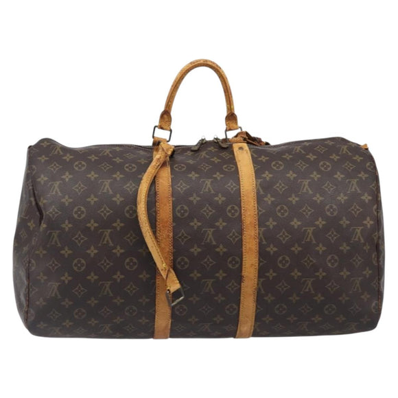 LOUIS VUITTON Monogram Keepall 55 Boston Bag M41424 LV Auth 201479