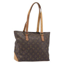 LOUIS VUITTON Monogram Cabas Piano Tote Bag M51148 LV Auth 201480-1