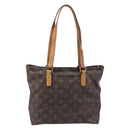 LOUIS VUITTON Monogram Cabas Piano Tote Bag M51148 LV Auth 201480-2
