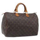 LOUIS VUITTON Monogram Speedy 35 Hand Bag M41524 LV Auth 201481-1
