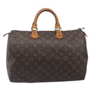 LOUIS VUITTON Monogram Speedy 35 Hand Bag M41524 LV Auth 201481-13