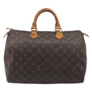 LOUIS VUITTON Monogram Speedy 35 Hand Bag M41524 LV Auth 201481-2