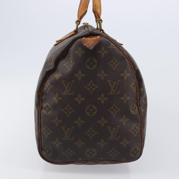 LOUIS VUITTON Monogram Speedy 35 Hand Bag M41524 LV Auth 201481