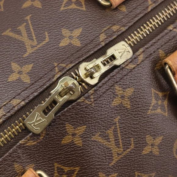 LOUIS VUITTON Monogram Keepall 55 Boston Bag M41424 LV Auth 201482