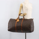 LOUIS VUITTON Monogram Keepall 55 Boston Bag M41424 LV Auth 201482-23