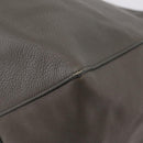 CELINE Cabas Phantom Tote Bag Leather Gray Silver Auth 201483-17