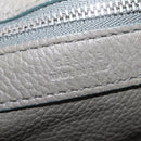 CELINE Cabas Phantom Tote Bag Leather Gray Silver Auth 201483-18