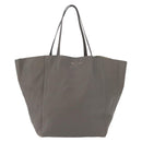 CELINE Cabas Phantom Tote Bag Leather Gray Silver Auth 201483-13