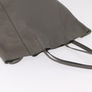 CELINE Cabas Phantom Tote Bag Leather Gray Silver Auth 201483-7