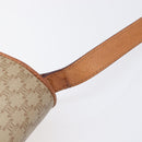 CELINE Macadam Canvas Shoulder Bag PVC Beige Gold Auth 201484A-9