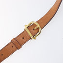 CELINE Macadam Canvas Shoulder Bag PVC Beige Gold Auth 201484A-10