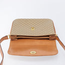 CELINE Macadam Canvas Shoulder Bag PVC Beige Gold Auth 201484A-21