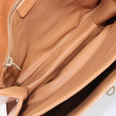 CELINE Macadam Canvas Shoulder Bag PVC Beige Gold Auth 201484A-11