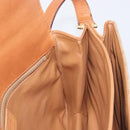 CELINE Macadam Canvas Shoulder Bag PVC Beige Gold Auth 201484A-23