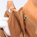 CELINE Macadam Canvas Shoulder Bag PVC Beige Gold Auth 201484A-24