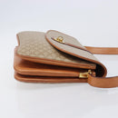 CELINE Macadam Canvas Shoulder Bag PVC Beige Gold Auth 201484A-3