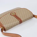 CELINE Macadam Canvas Shoulder Bag PVC Beige Gold Auth 201484A-6