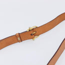 CELINE Macadam Canvas Shoulder Bag PVC Beige Gold Auth 201484A-8