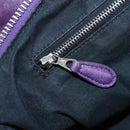 BALENCIAGA Covered Giant Day Hand Bag Leather Purple Silver 204527 Auth 201485V-29